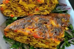 ناهار  کوکوی گوشت و سبزیجات به روش مجلسی درست کن | طرز تهیه کوکوی گوشت و سبزیجات