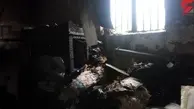 عکس های وحشتناک از برخورد صاعقه به یک خانه در اردل | همه چیز جزغاله شد