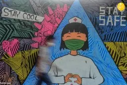  جنگ با کرونا روی دیوارهای جهان 