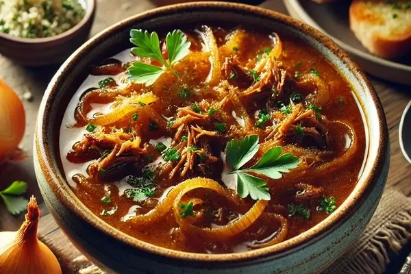 طرز تهیه سوپ پیاز کاراملی | بیا بهت طرز تهیه یه سوپ متفاوت فرانسوی رو یاد بدم! +ویدئو