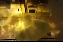 ‏وضعیت یکی از مناطق شهر تهران در چهارشنبه‌سوری+ویدئو