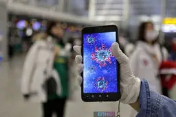 کرونا می‌تواند تا ۹۶ ساعت روی صفحه‌نمایش گوشی‌ تلفن همراه زنده بماند. 