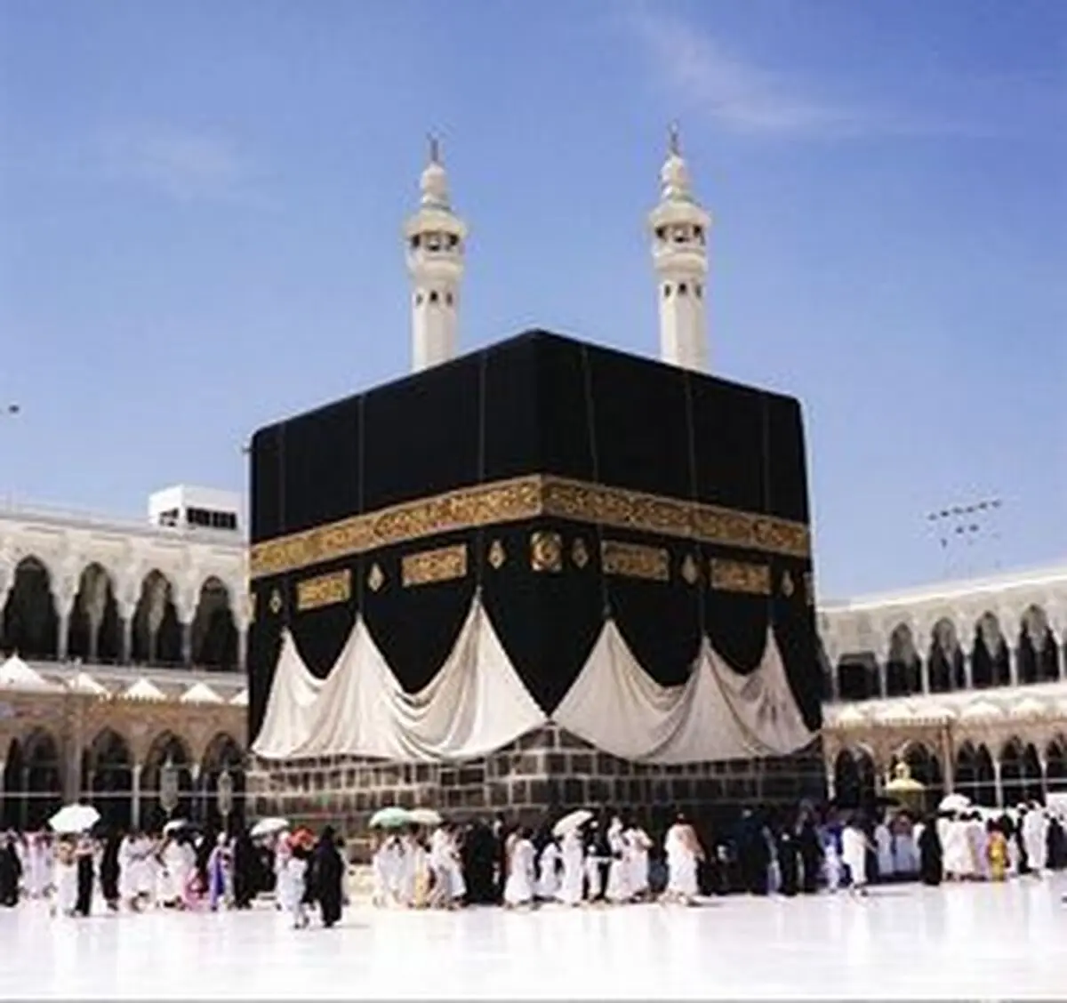 پرده کعبه تعویض شد +ویدئو