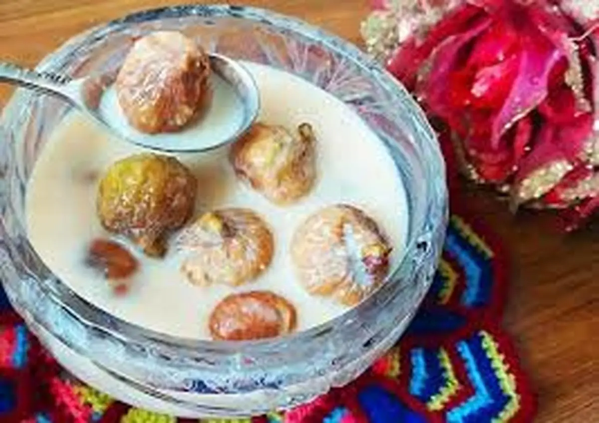 طرز تهیه شیر انجیر | آموزش دسر اصیل استهبان +ویدئو