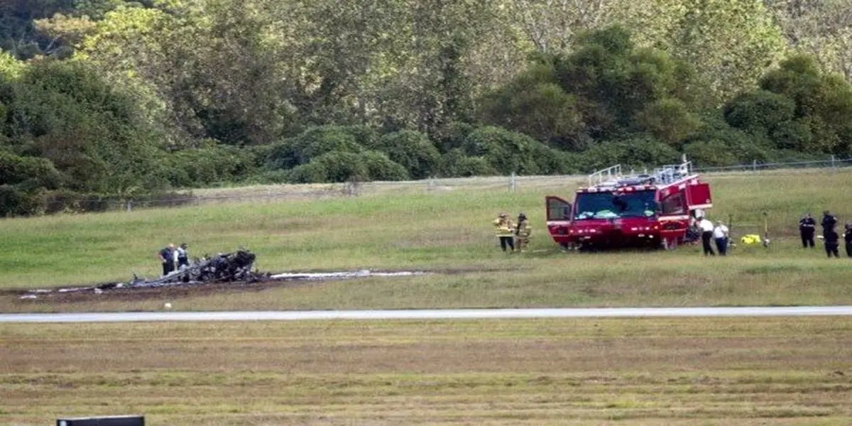 
سقوط مرگبار یک هواپیما |هواپیما پس از سقوط طعمه حریق شد