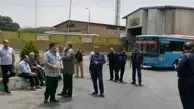  تجمع برخی رانندگان اتوبوس در تهران |مسافران اتوبوس دچار سرگردانی شدند 