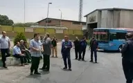  تجمع برخی رانندگان اتوبوس در تهران |مسافران اتوبوس دچار سرگردانی شدند 