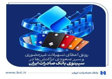 رونق اعطای تسهیلات غیرحضوری و سیر صعودی تراکنش‌ها در سپینوی بانک صادرات ایران
