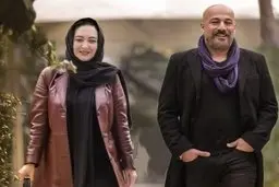 عکسی تازه از نیکی کریمی و امیر آقایی در سریال «آقازاده»