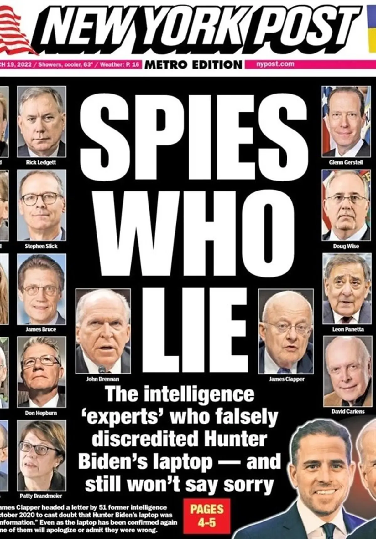 جاسوس‌های آمریکایی که برای کمک انتخاباتی به بایدن دروغ گفتند