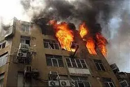 آتش سوزی گسترده در یک کارخانه تولیدی در دماوند