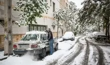 بارش برف در تهران‌ آغاز شد