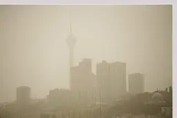  خیزش گردوغبار در استان تهران  والبرز  شروع شد
