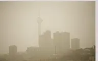  خیزش گردوغبار در استان تهران  والبرز  شروع شد