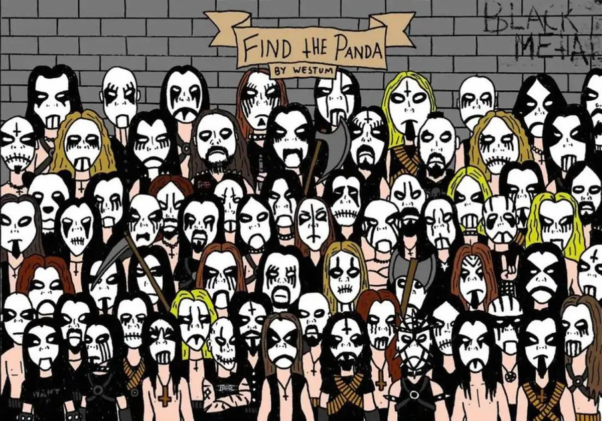 تست بینایی | آیا می توانید پاندا را در میان این طرفداران موسیقی متال پیدا کنید؟ + جواب