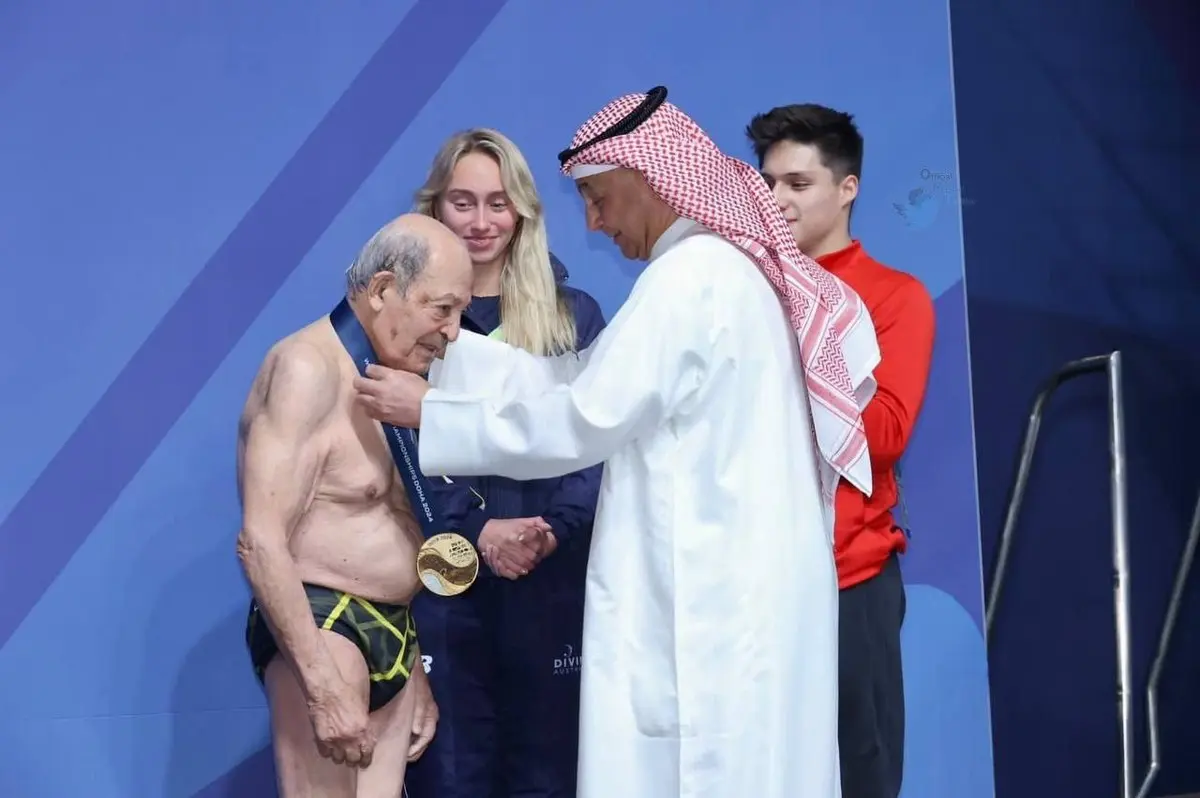 شیرجه افتخاری اسطوره 100 ساله ایرانی در مسابقات قهرمانی جهان توجه رسانه ها را به خود جلب کرد+تصاویر