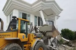  ویلای لاکچری در بابل با خاک یکسان شد (+عکس) 