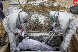 7 عکس تکاندهنده از اجساد کرونایی های ایران