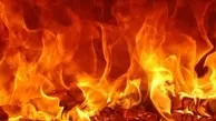  آتش سوزی گسترده در شرکت تولید روغن موتور مبارکه + ویدئو