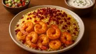 طرز تهیه میگو پلو | اگه از زرشک پلو خسته شدی تنوع بده و با میگو درست کن +ویدئو