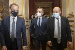 گفتگوی وزرای خارجه آمریکا و تروئیکای اروپایی پیرامون ایران و یمن