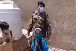پاسخ ارتش به درخواست دختر سیستان و بلوچستانی: خدمات آبرسانی به محل زندگی این دختر بچه انجام شد