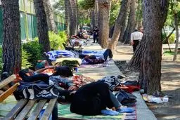 اینها تصاویری‌ از بیمارستان امام خمینی در تهران است که در همین چند روز گذشته گرفته شده.