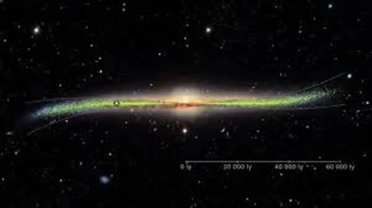 یک گاز مرموز در نزدیکی مرکز کهکشان راه شیری شناسایی شد