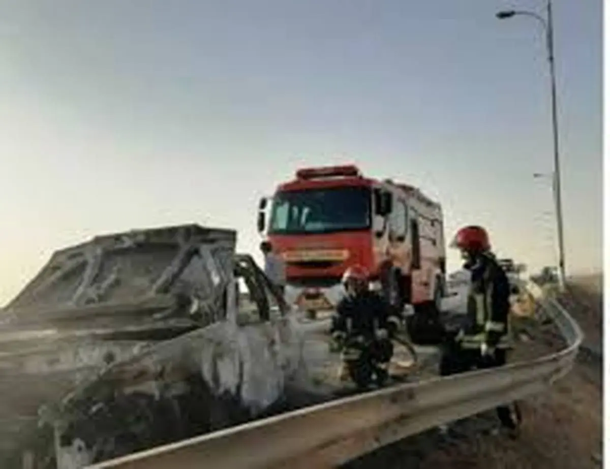جزئیات مرگ 3 شهروند افغانستان در آتش گرفتن خودرو در یزد