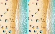 تست بینایی |  در این تصویر ساحلی تنها یک تفاوت وجود دارد آن را پیدا کنید؟ + پاسخ