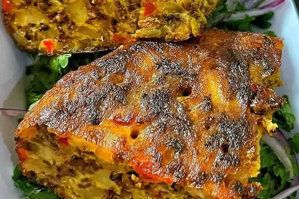 کوکوی گوشت و سبزیجات؛ ترکیبی که عاشقش می‌شی! | طرز تهیه به روش سرآشپز معروف