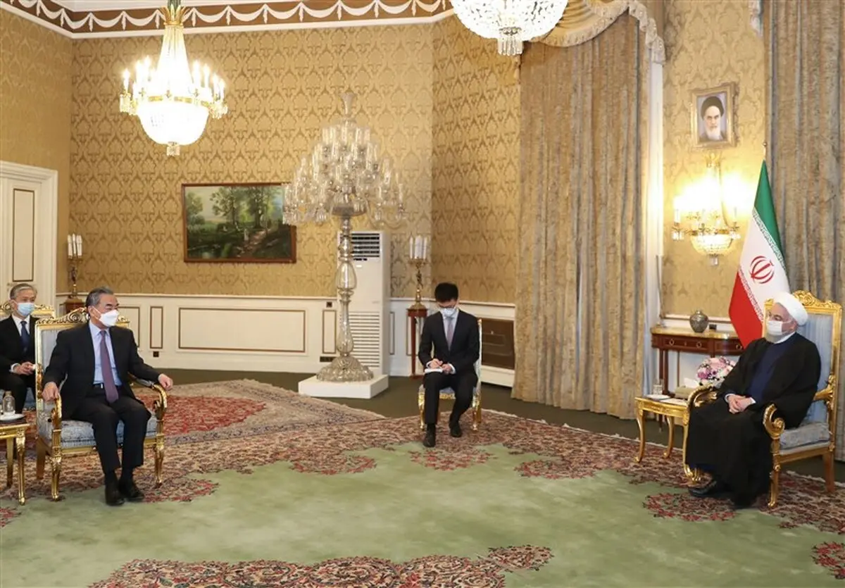 دیدار وزیر امور خارجه چین با روحانی + جزییات 