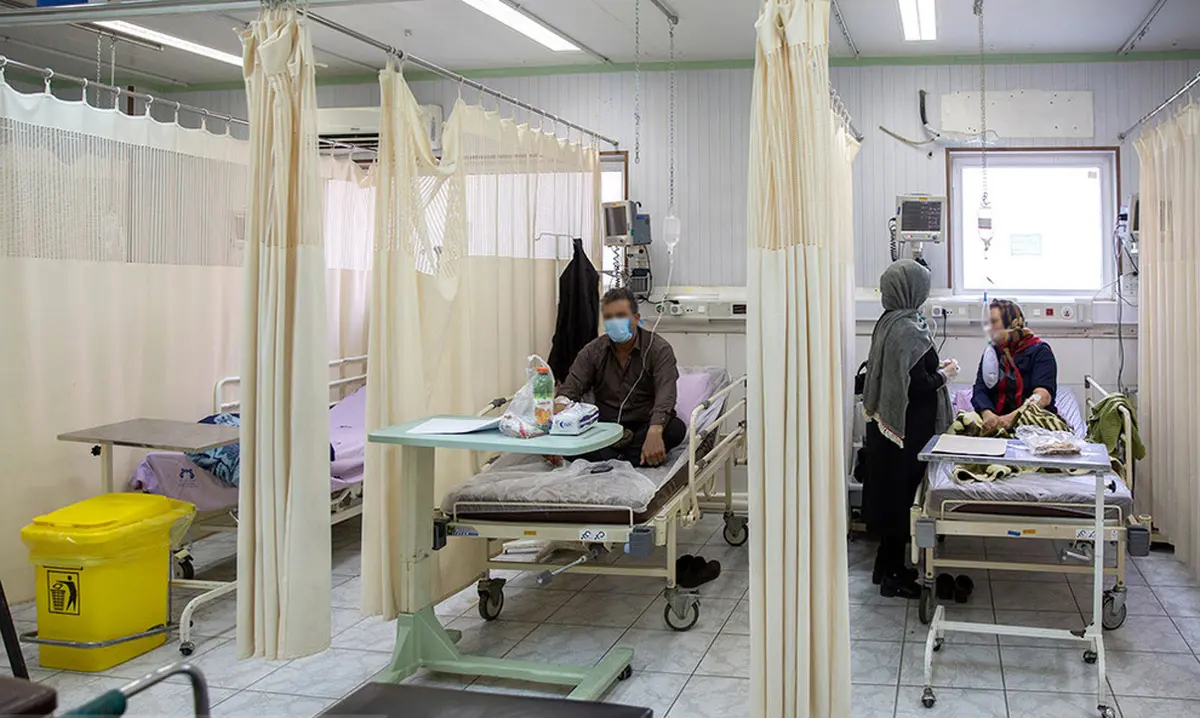 تصاویر جدید از بخش بیماران کرونا در بیمارستان کامکار قم 