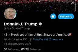 واکنش توییتر به شکست ترامپ