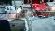 صحنه انفجار پژو 206 در خانی آباد + ویدئو