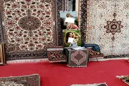 سانسور عجیب و غریب در نمایشگاه فرش شیراز!+تصویر
