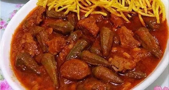 ناهار  خورش بامیه درست کن، خیلی خوشمزه میشه | طرز تهیه خورش بامیه فوق العاده خوشمزه و مجلسی به روش جنوبی ها