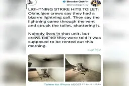 عجیب‌ترین اتفاق در زمان صاعقه که تاحالا بهش فکرم نکردین | موقع صاعقه از توالت استفاده نکنید بهتره  + عکس