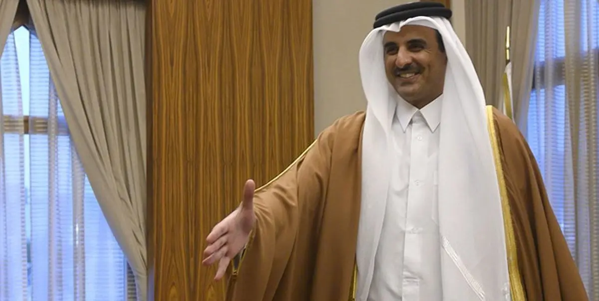  امیر قطر نامه‌ای را از طرف امیر کویت تحویل گرفت