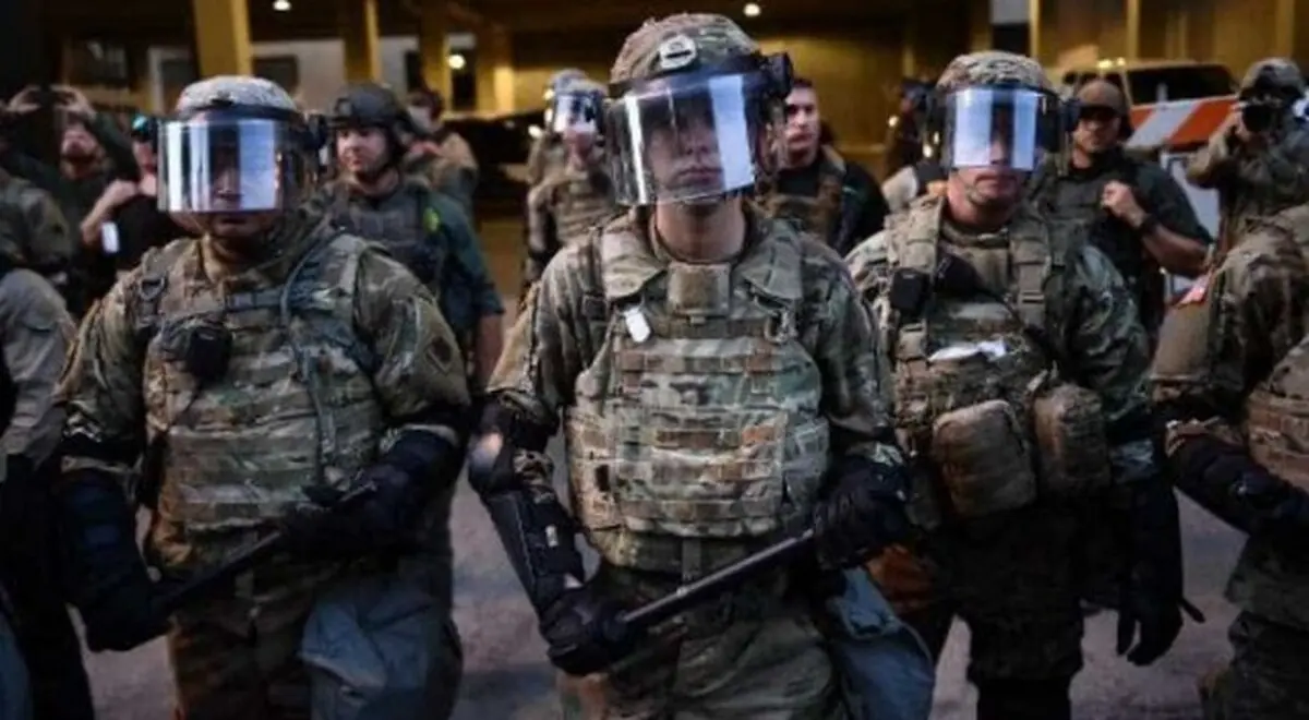  واشنگتن شبیه یک پادگان نظامی شده است