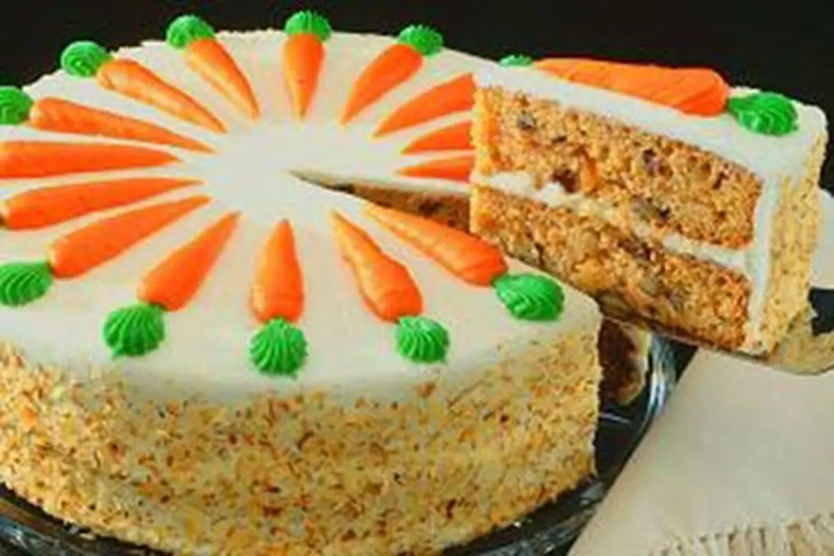 کیک هویج به روش قنادی ها درست کن | طرز تهیه کیک هویج خوشمزه به روش قنادی
