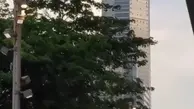 لرزش ناگهانی یک برج تجاری هفتاد طبقه در شهر شنزن در جنوب چین + ویدئو