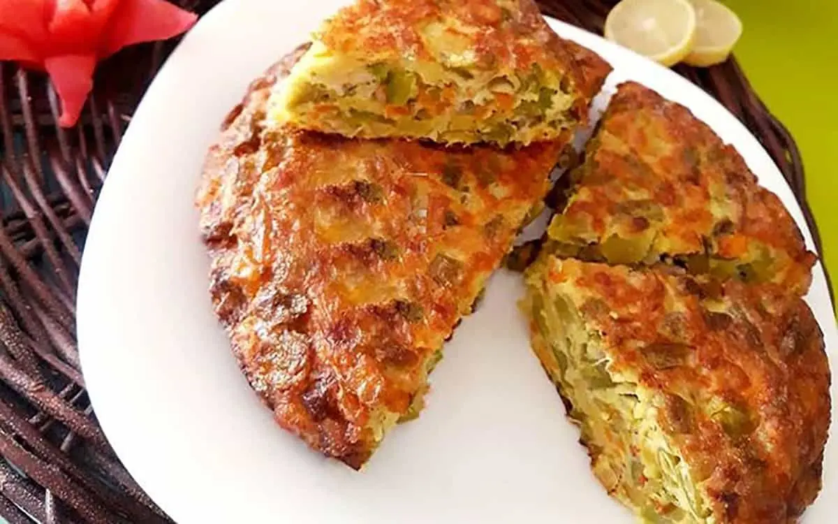 ناهار کوکو لوبیا سبز و هویج درست کن، محشر میشه | طرز تهیه کوکو لوبیا سبز و هویج خوشمزه و مجلسی