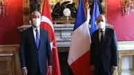 وزرای خارجه ترکیه و فرانسه درباره سوریه و لیبی گفتگو کردند