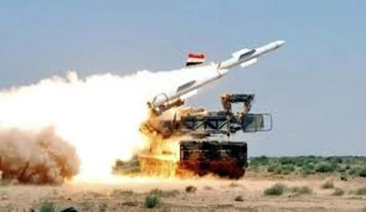 مقابله پدافند ارتش سوریه با حمله موشکی صهیونیست‌ها 