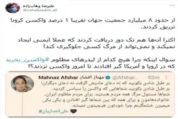 پاسخ مشاور وزیر بهداشت به مهناز افشار 