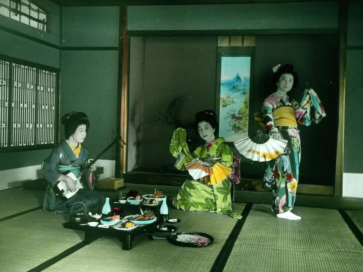 عکس‌هایی شفاف و رنگی از زندگی در ژاپن قدیم 