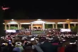 لحظه‌ی تحویل سال و حال و هوای نوروزی در حافظیه شیراز+ویدئو