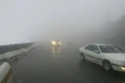 جاده های کرمانشاه لغزنده است 