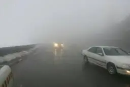 جاده های کرمانشاه لغزنده است 